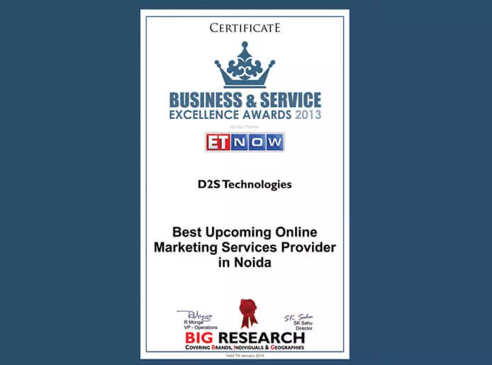 D2S Technologies award and recognition 1